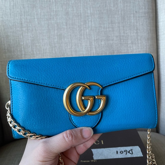 Authentic GUCCI GG Marmont bifold long wallet 400586.2184 (D7024) - Picture 2 of 16